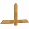 Ekena Millwork Eugene Rough Sawn Timber Gable Bracket, Western Red Cedar, 48"W x 24"H x 2"D x 4"F, 12/12 Pitch GBW048X24X0204EUG00RWR - alternate 5